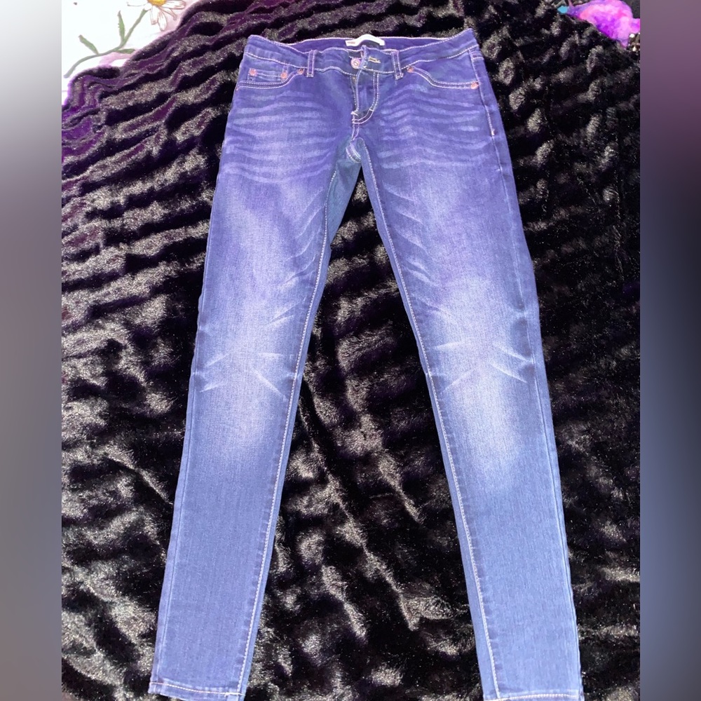 levi’s blue jeans super skinny small